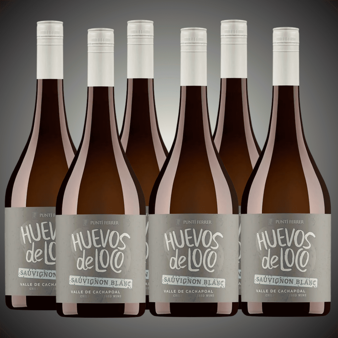 45% OFF, Caja 6 vinos, Huevos de Locos Sauvignon Blanc