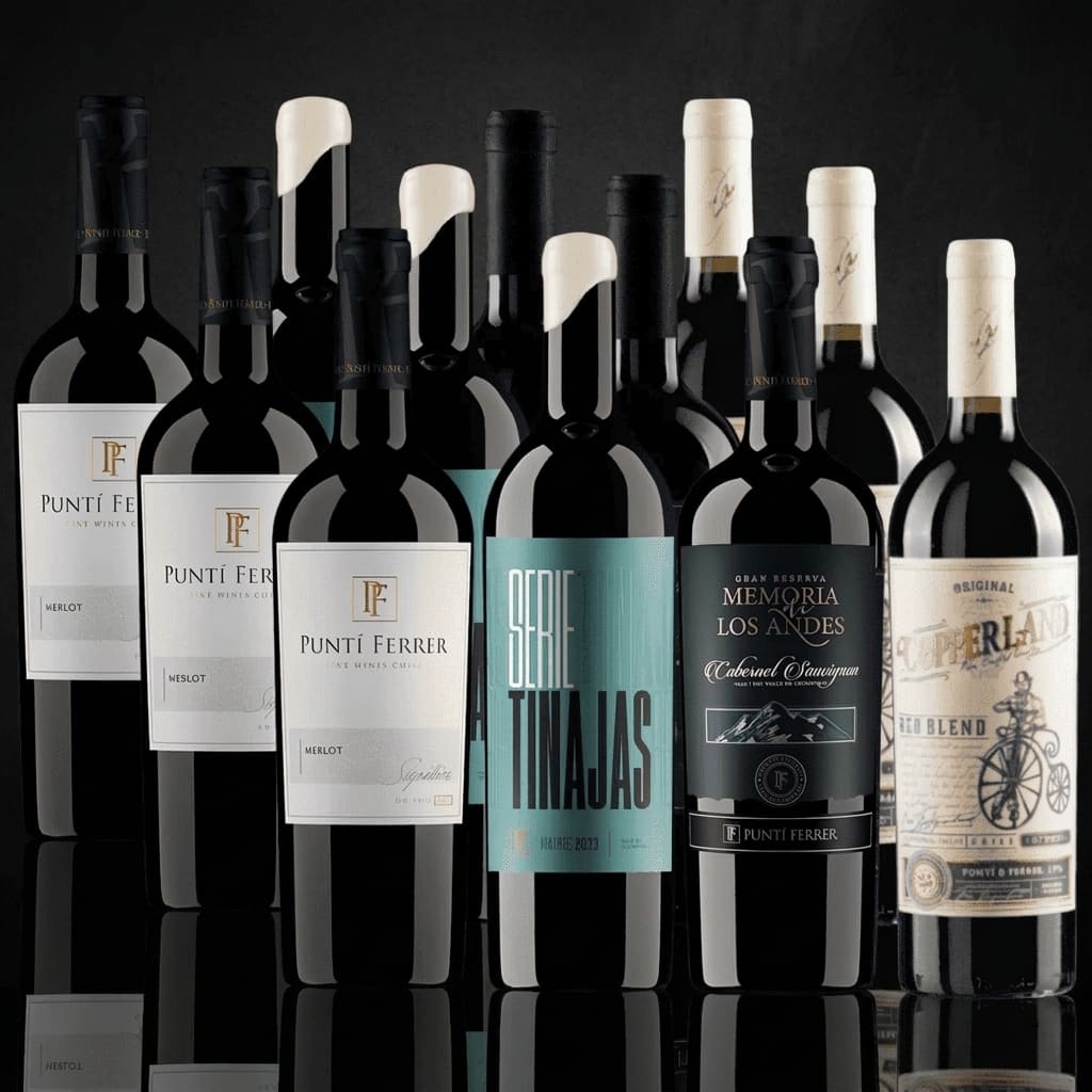 Pack 12 vinos: Selección Premium de Carmenere, Malbec y Blend
