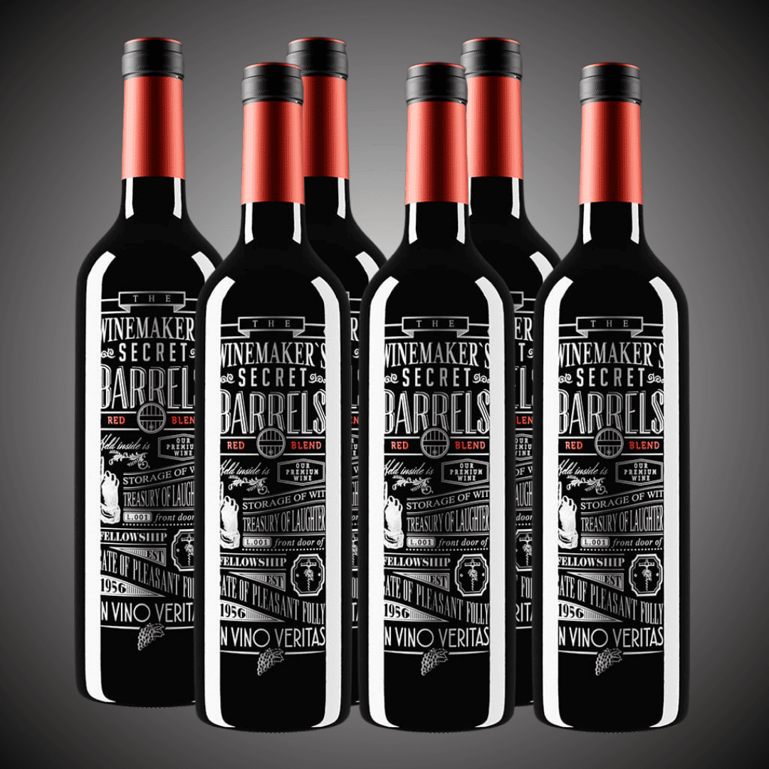55% OFF, Pack 6 vinos, Wine Maker Red Blend, saldo de exportación