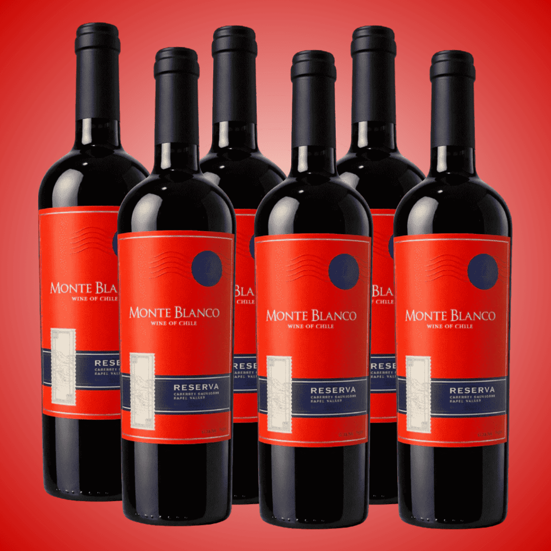 55%OFF, Pack 6 vinos, Cabernet Sauvignon Monte Blanco