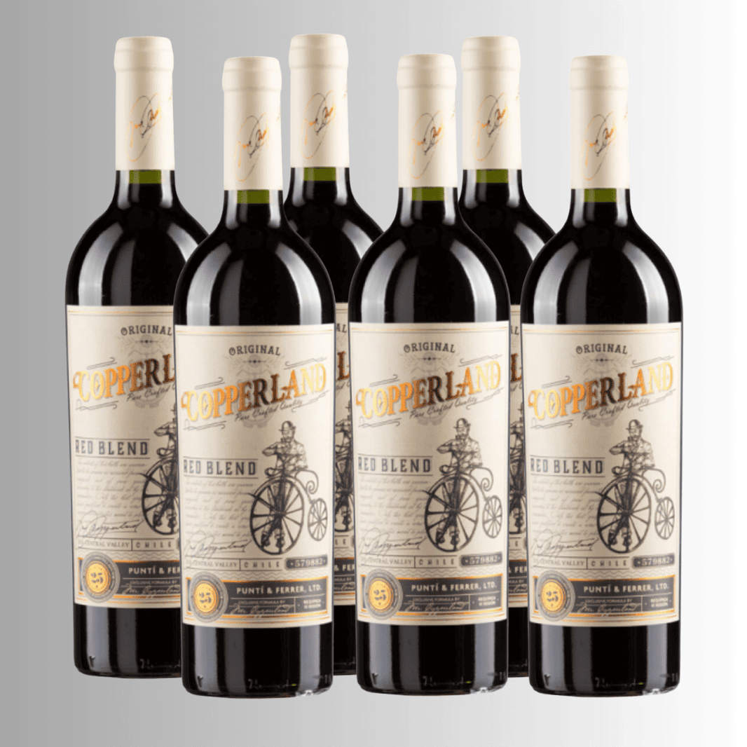 50% OFF Pack 6 vinos Reserva, Red Blend, Copperland